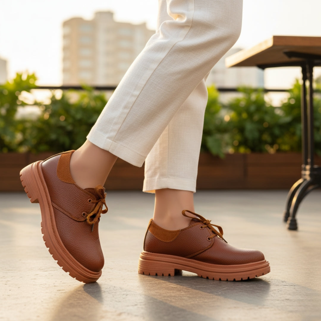 Chunky Sneaker Boots | brown - Model 210