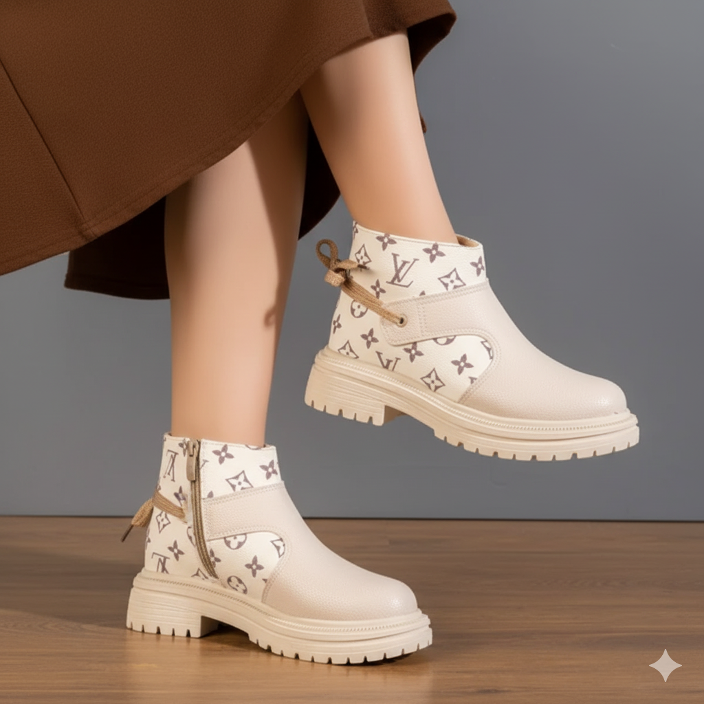 LV Boot | beige- Model 203